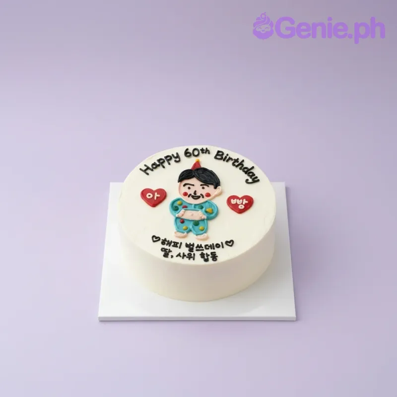 60th Birthday Senior Cake Design