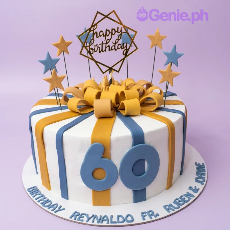 60th Birthday Senior Cake Design