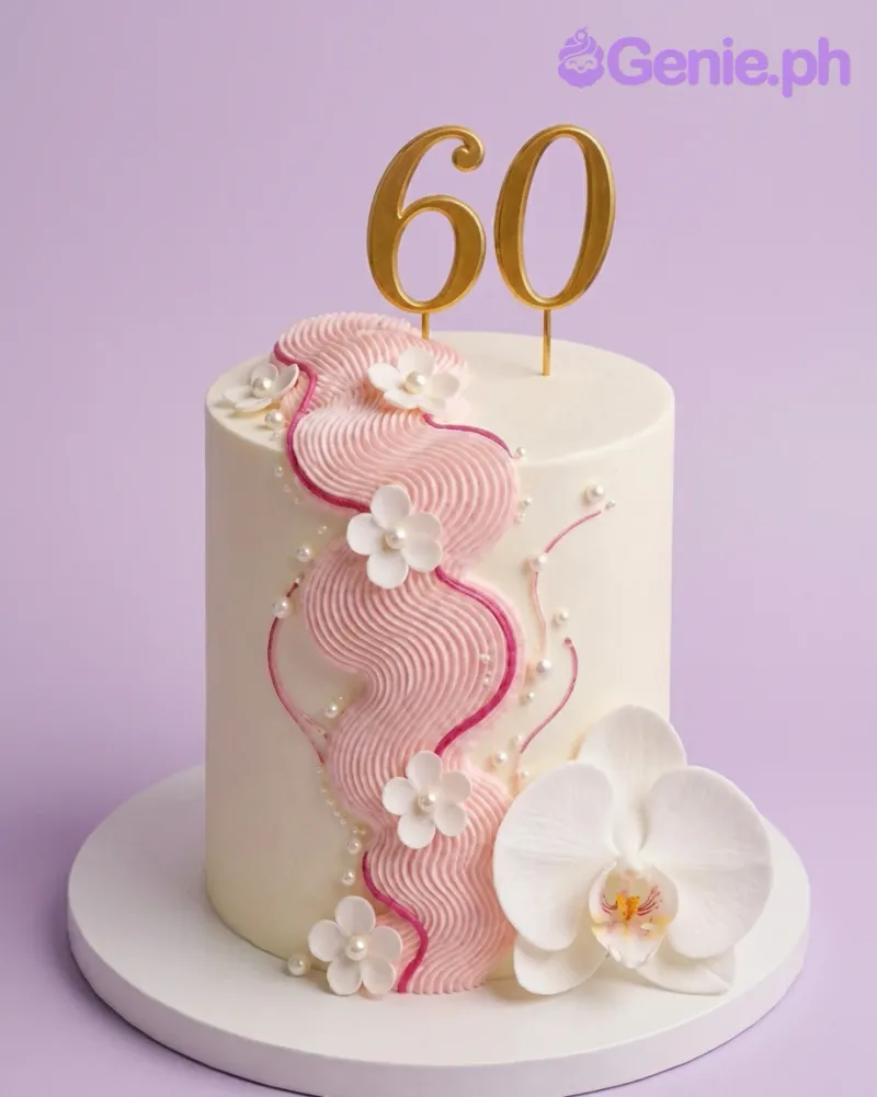 60th Birthday Senior Citizen Card Cake Design
