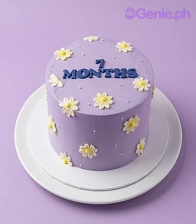 7-month Daisies Lavender Cakes Cake Design
