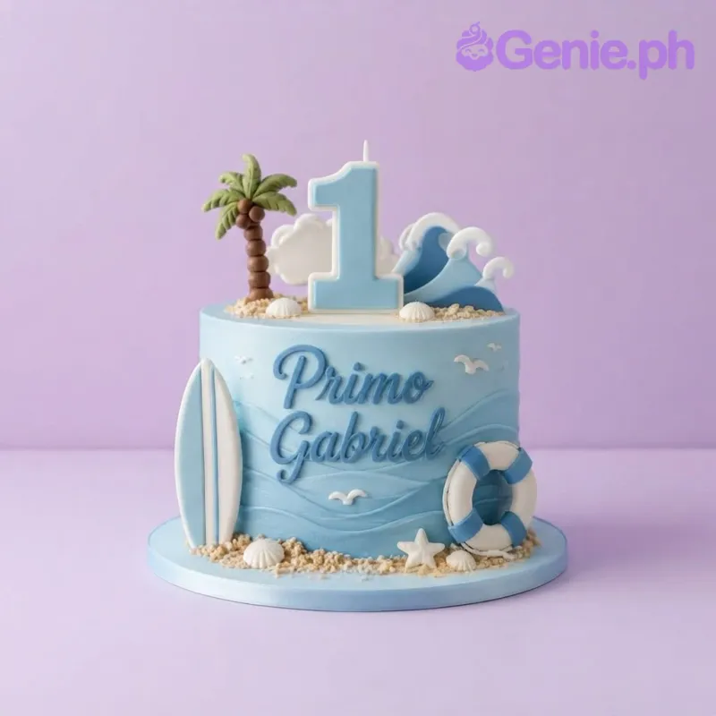 Beach Birthday Cake