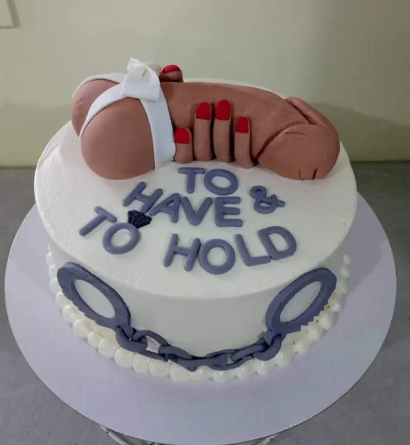 Adult Bachelorette Naughty Cake Design
