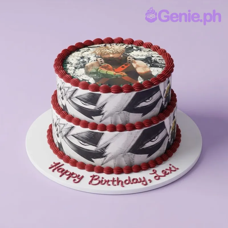 Anime Bakugo Cake