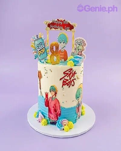 Anime Stray Boys Rosettes Cake Design