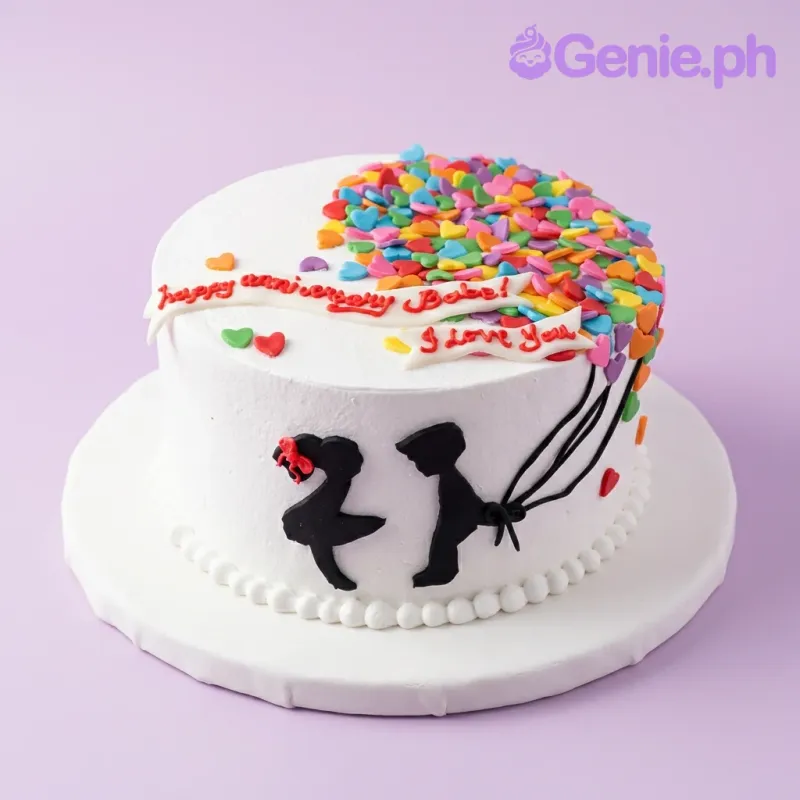 Anniversary Valentines Cake Design