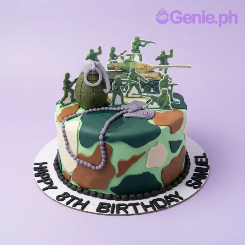 Army Camouflage Military Cake Design