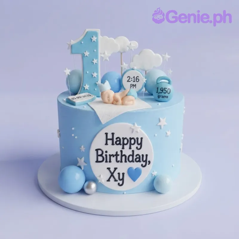 Baby Blue Cake