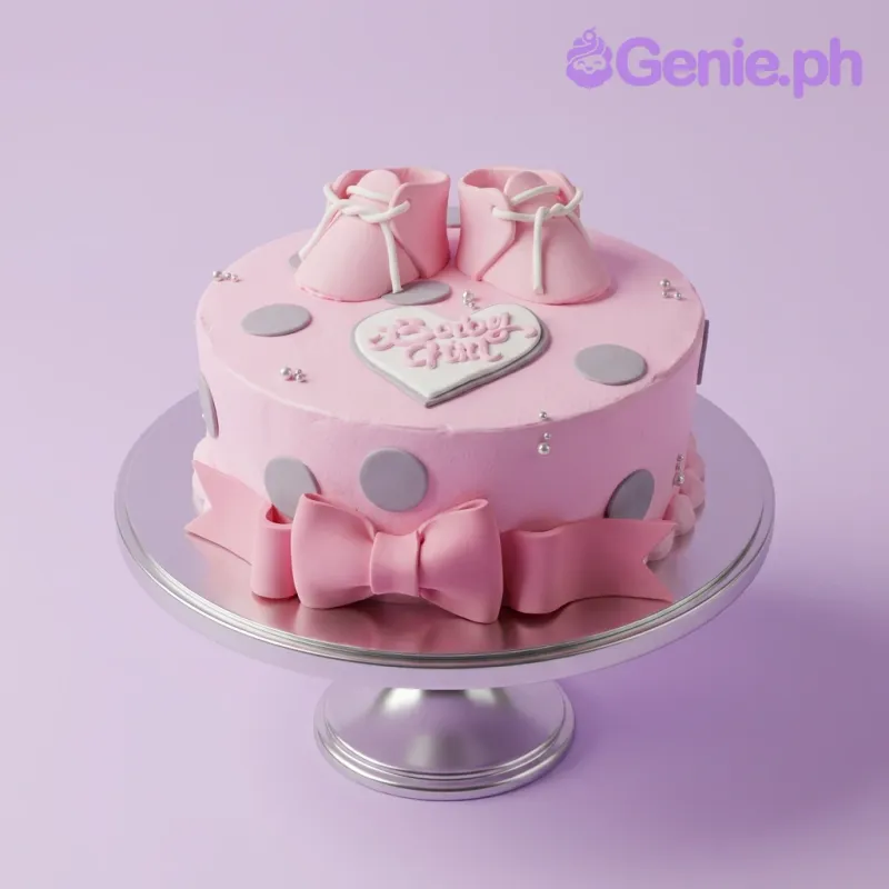 Baby Girl Christening Girl Cake Design