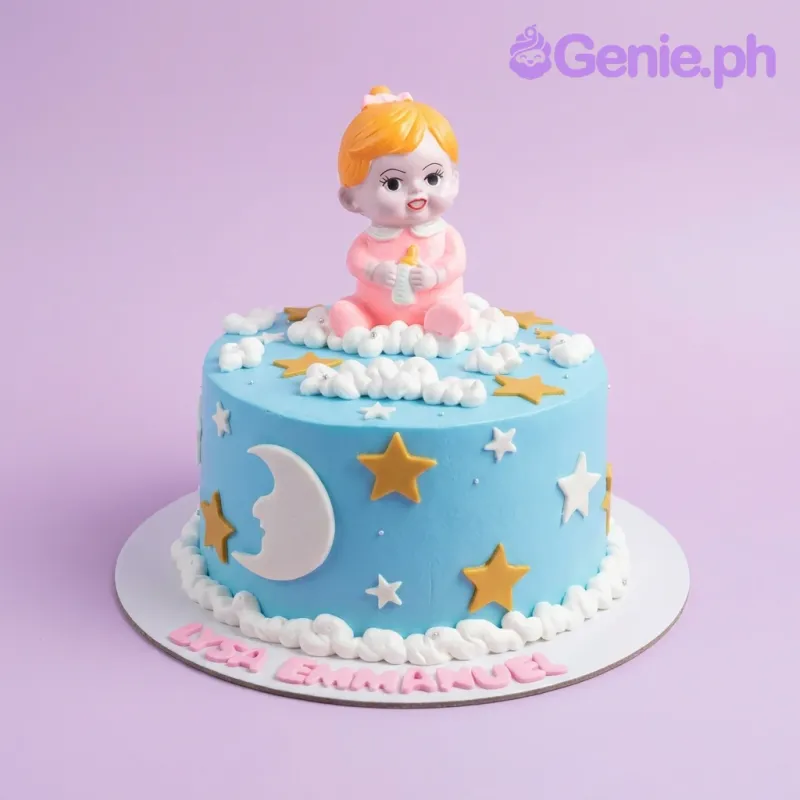 Baby Girl Christening Girl Cake Design