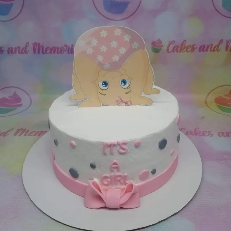 Baby Girl Christening Girl Cake Design