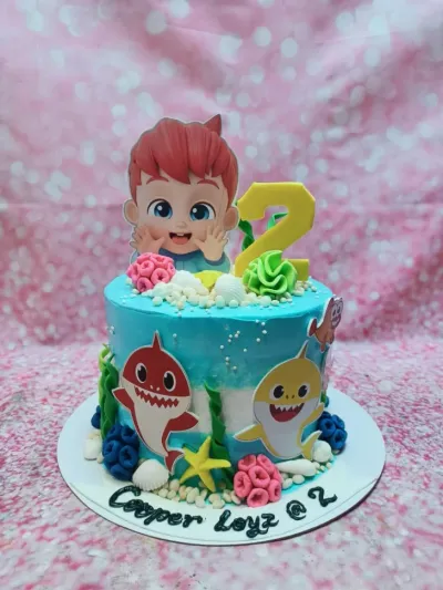 Cocomelon Shark Cake