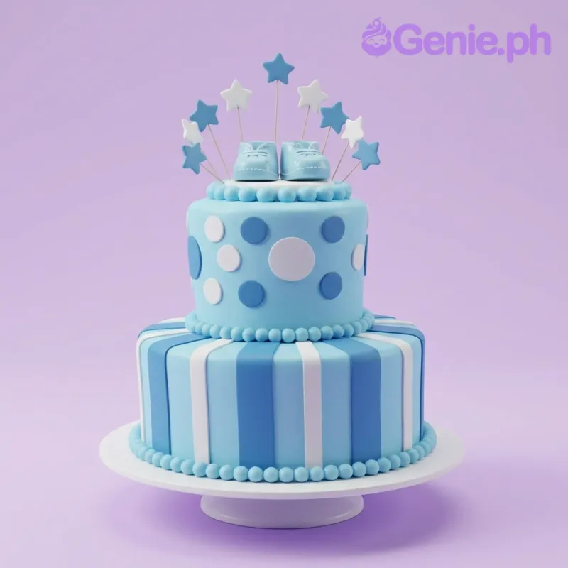 Baby Shower Dream Catcher Cake Design