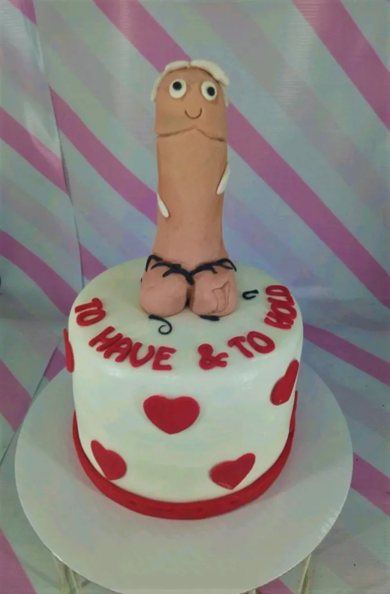 Bachelorette Humorous Naughty Cake Design