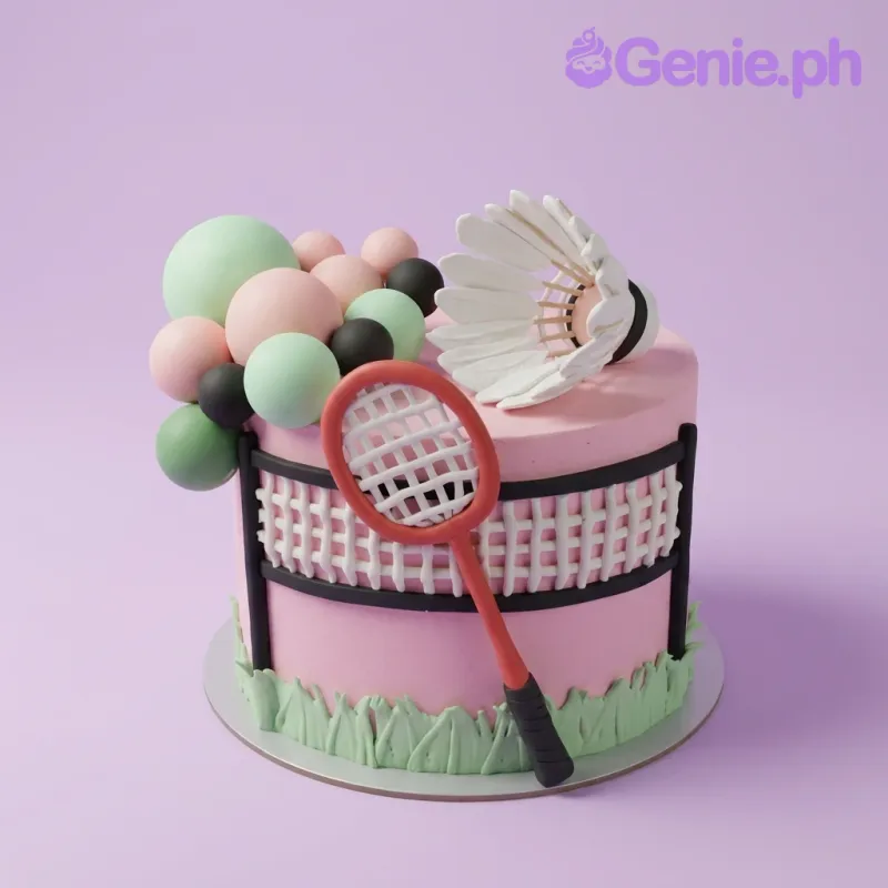 Badminton Sports Cake Design