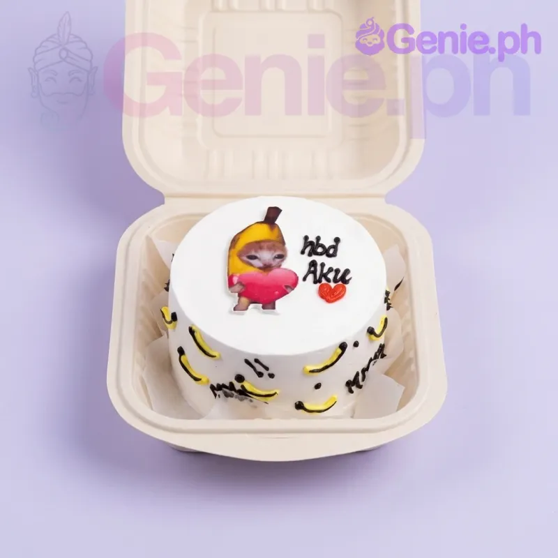Banana Cat Meme Cake