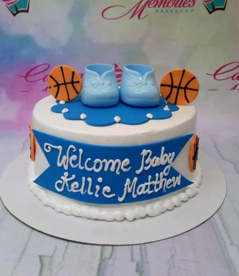 Basketball Baby Cake