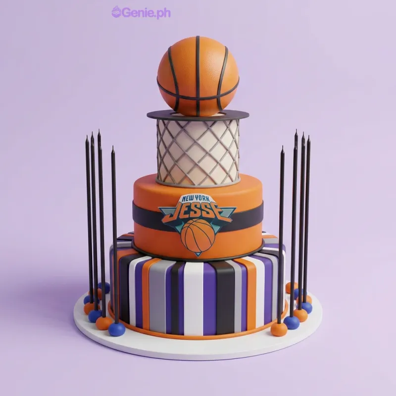 Basketball Knicks Cake