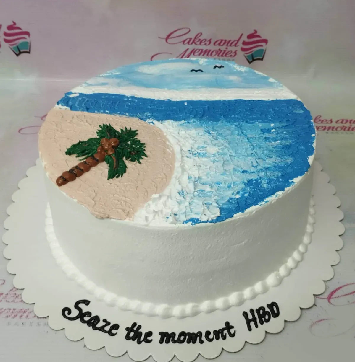 Beach Tropical Cake Design