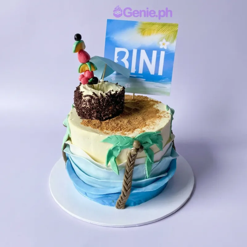 Beach Theme Tropical Cake Design