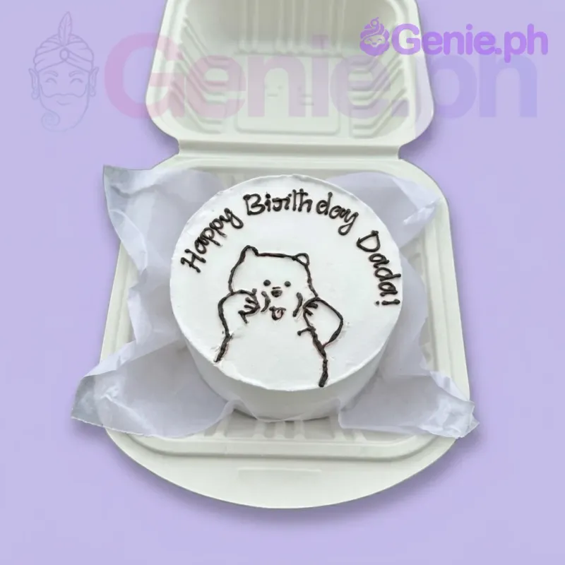 Bear Bento Doodle Cake Design