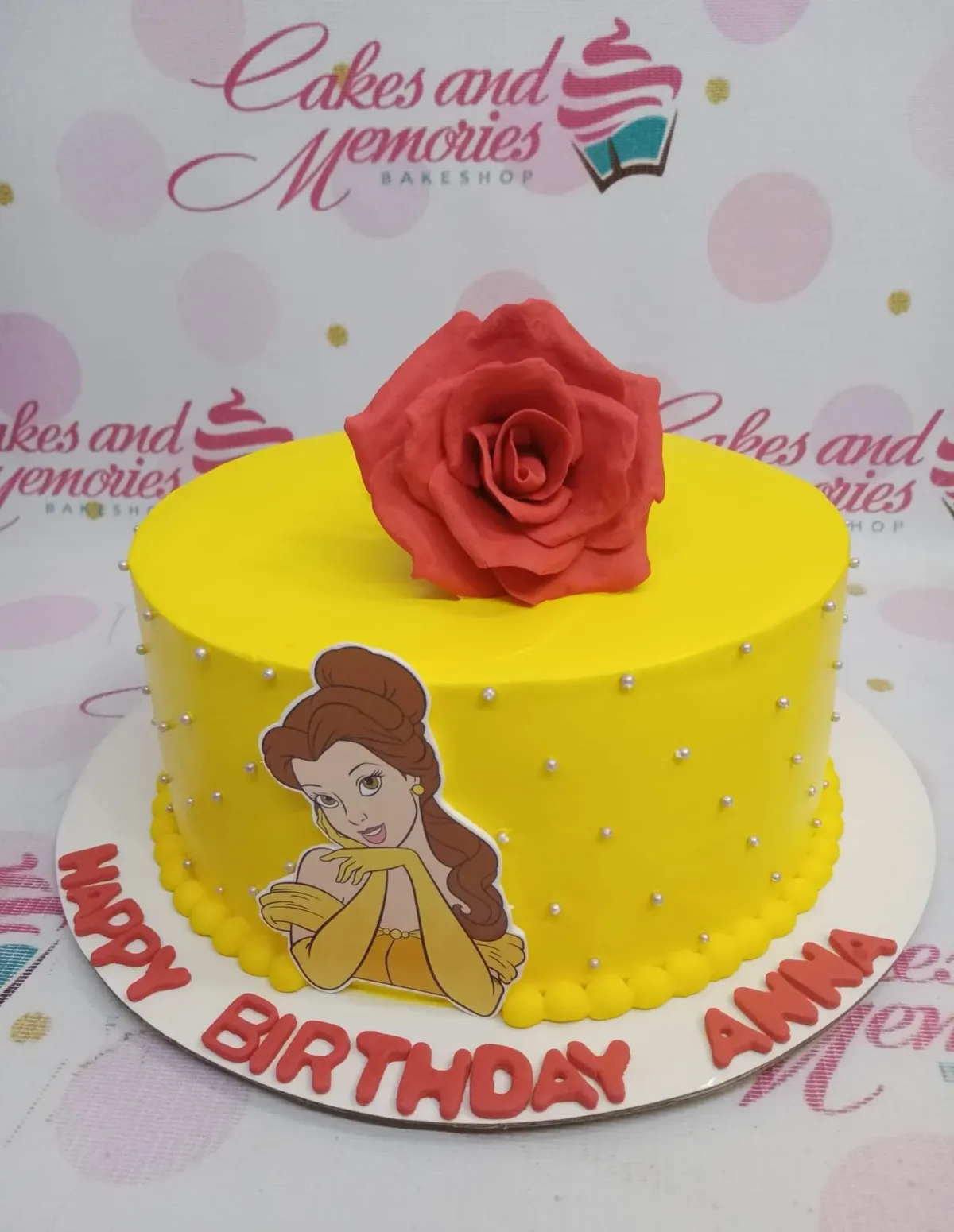 Beauty And The Beast Belle Cake Design