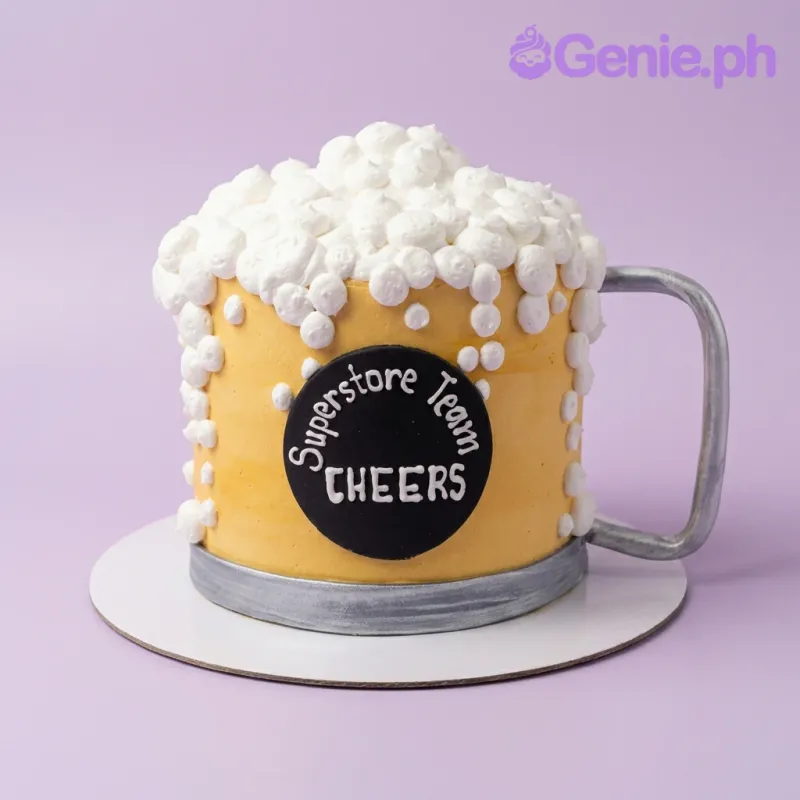 Beer Mug Drinks Cake Design