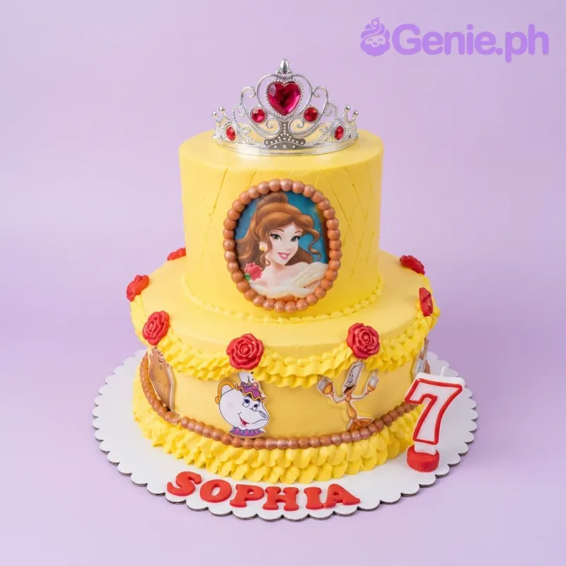 Belle Beauty And The Beast Cake