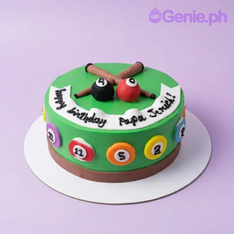 Billiard Pool Cake Design