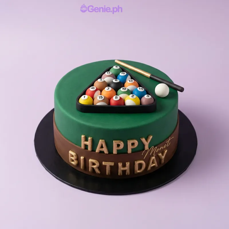 Billiards Pool Cake Design
