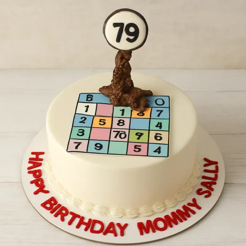 Bingo Birthday Cake