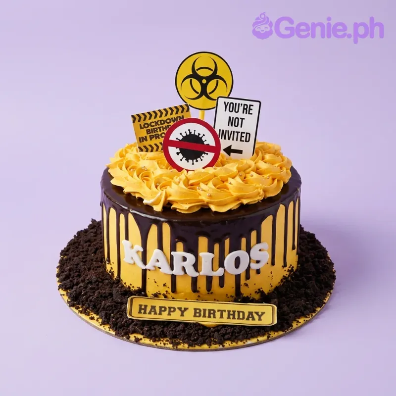 Biohazard Quarantine Cake