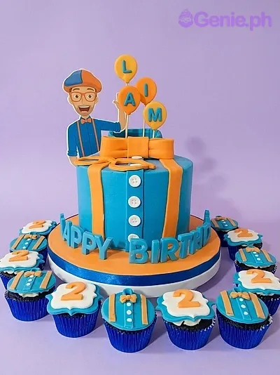 Blippi Blue Orange Cake
