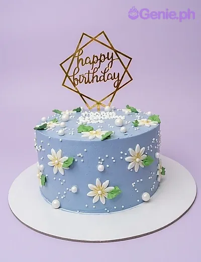 Blue Birthday Cake