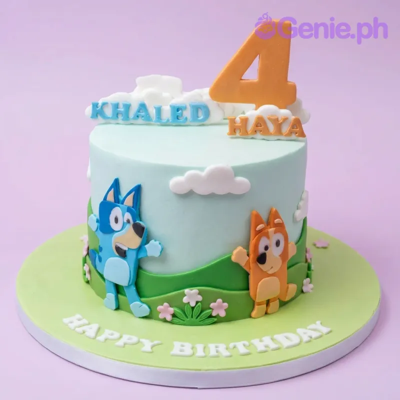 Bluey Bingo Cake