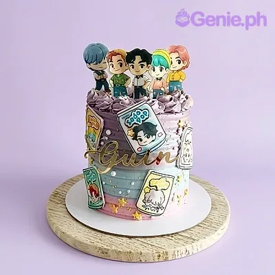 Bts Kpop Cards Cake Design