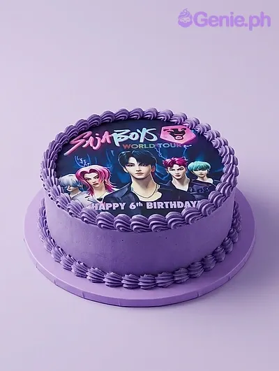 Bts Kpop Lavender Cakes Cake Design