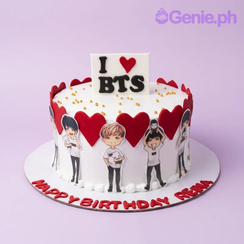 Bts Kpop Cartoon Cake Design