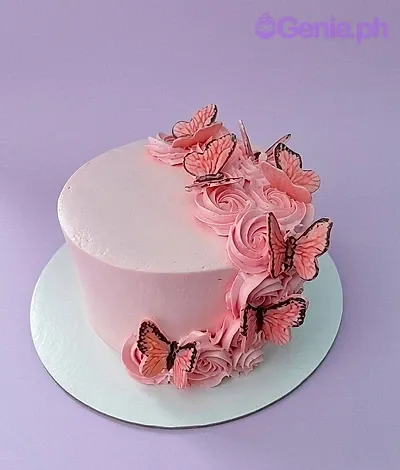 Butterfly Rosettes Cake Design