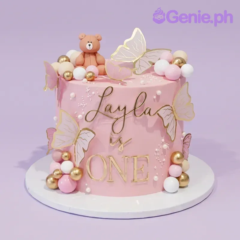 Butterfly Teddy Bear Butterflies Cake Design