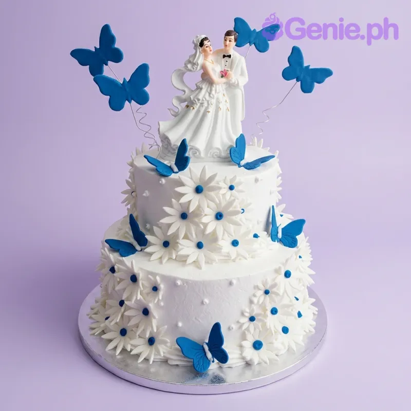 Butterfly Wedding Bride Cake Design