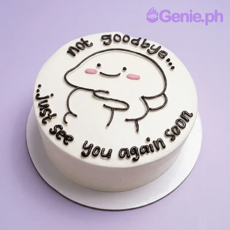 Minimalist Farewell Tinkerbell Cake Design Minimalist Farewell Tinkerbell Cake Design