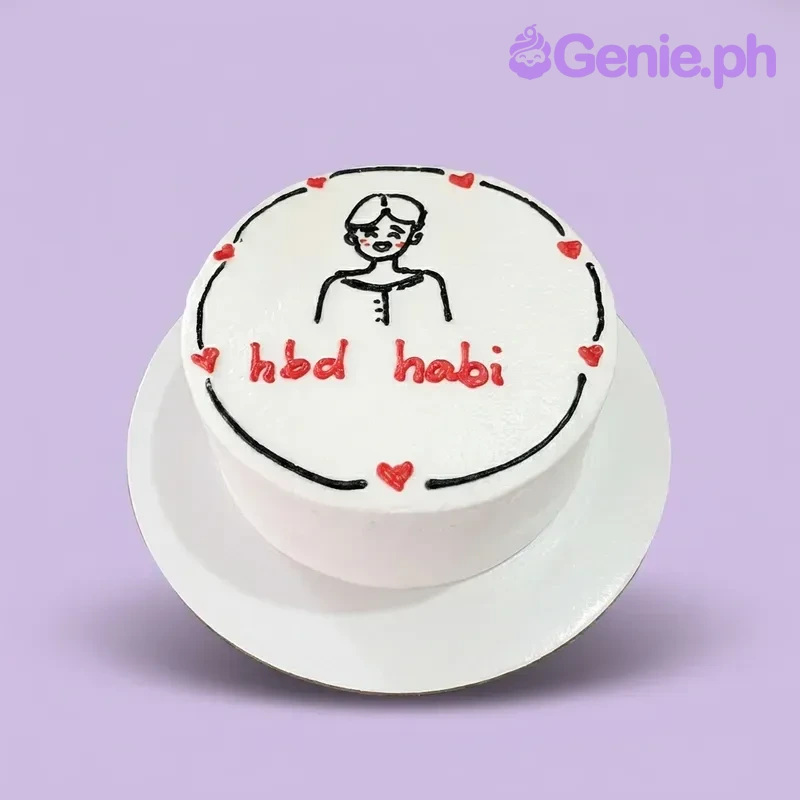 Minimalist Doodle Cake Minimalist Doodle Cake