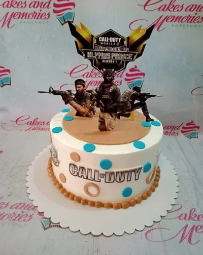Call Of Duty Mobile Military Cake Design