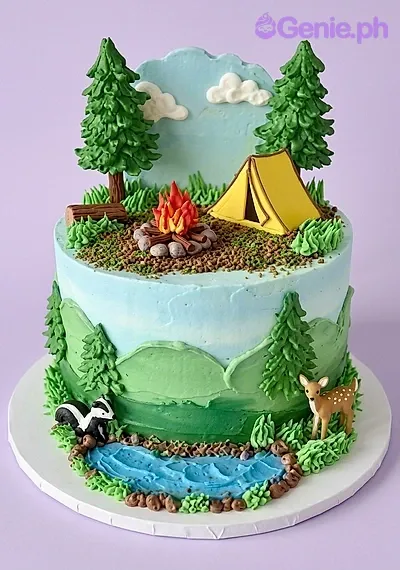 Camping Adventure Cake