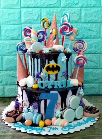Candy Batman Cake