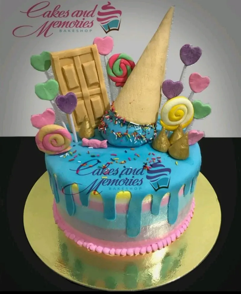 Candy Theme Candyland Cake Design