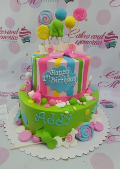 Candy Themed Candyland Cake Design