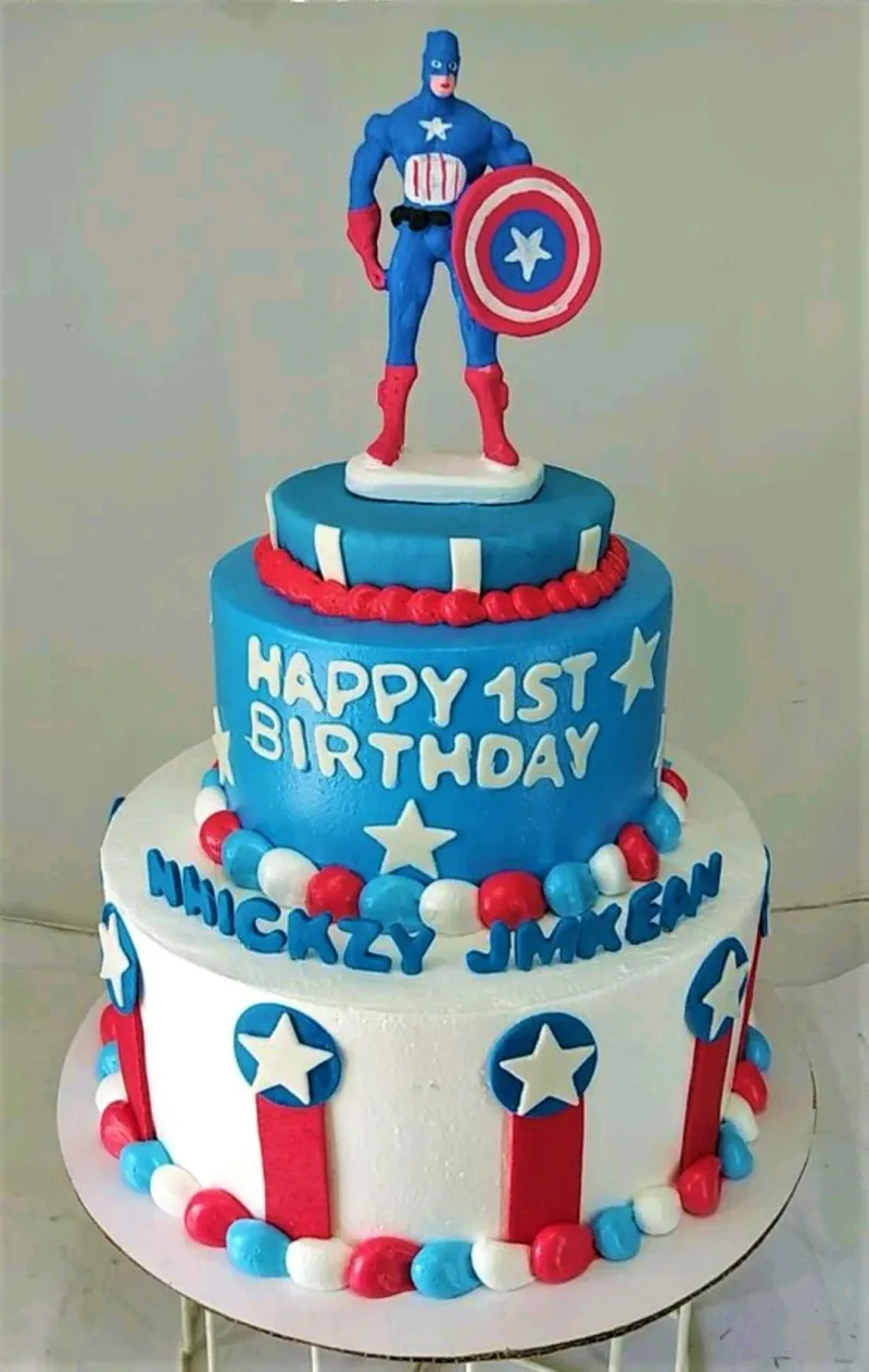 Captain America Avengers Cake Design