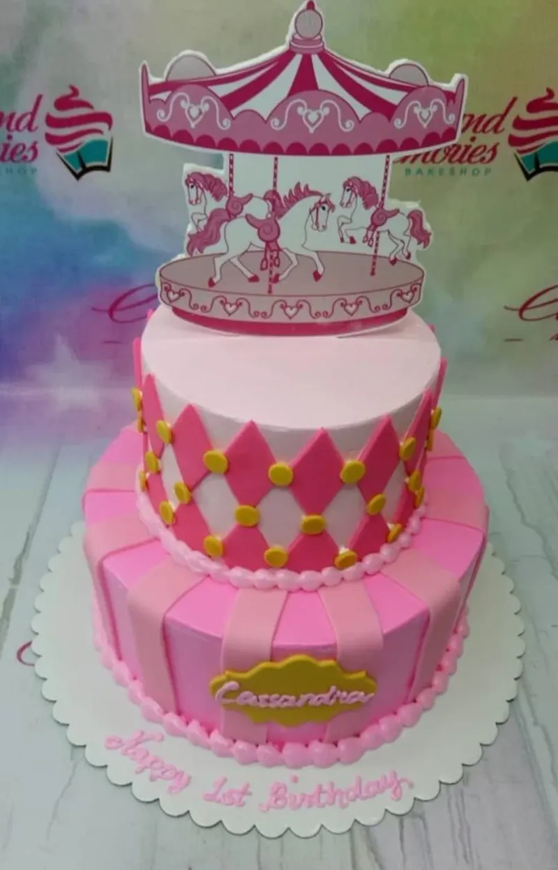 Carousel Carnival Cake Design