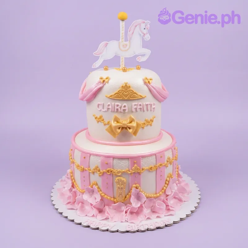 Carousel Princess Carnival Cake Design